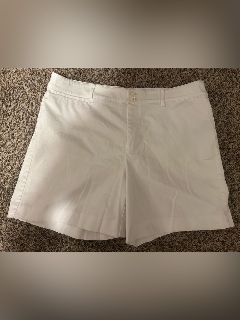 Classic Chino Chaps White Shorts Women’s Size 16